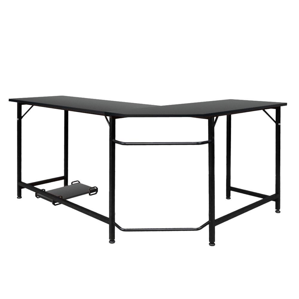 Ktaxon L-Shaped Computer Desk Corner PC Latop Table Study Office Workstation Black - Image 9