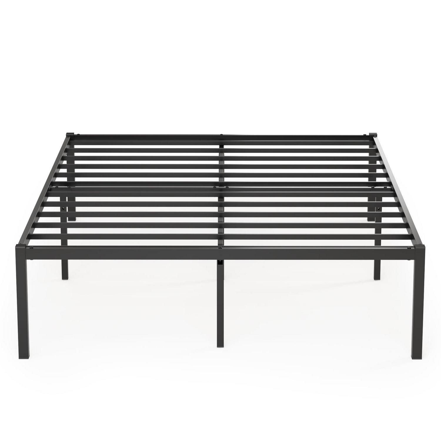 Teraves 16 Inch Full Size Black Metal Platform Bed Frame with Under-bed Storage for Home Bedroom Furnitures - Image 4