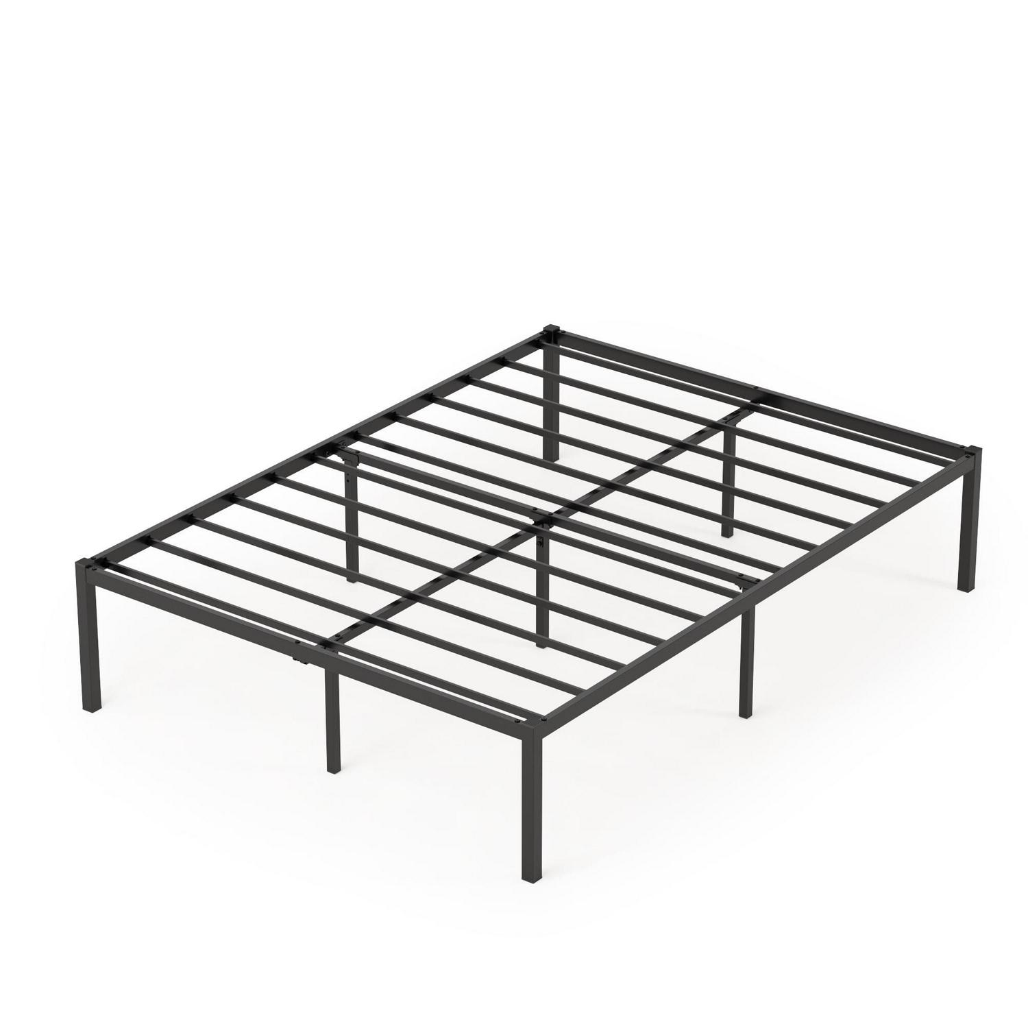 Teraves 16 Inch Full Size Black Metal Platform Bed Frame with Under-bed Storage for Home Bedroom Furnitures - Image 3