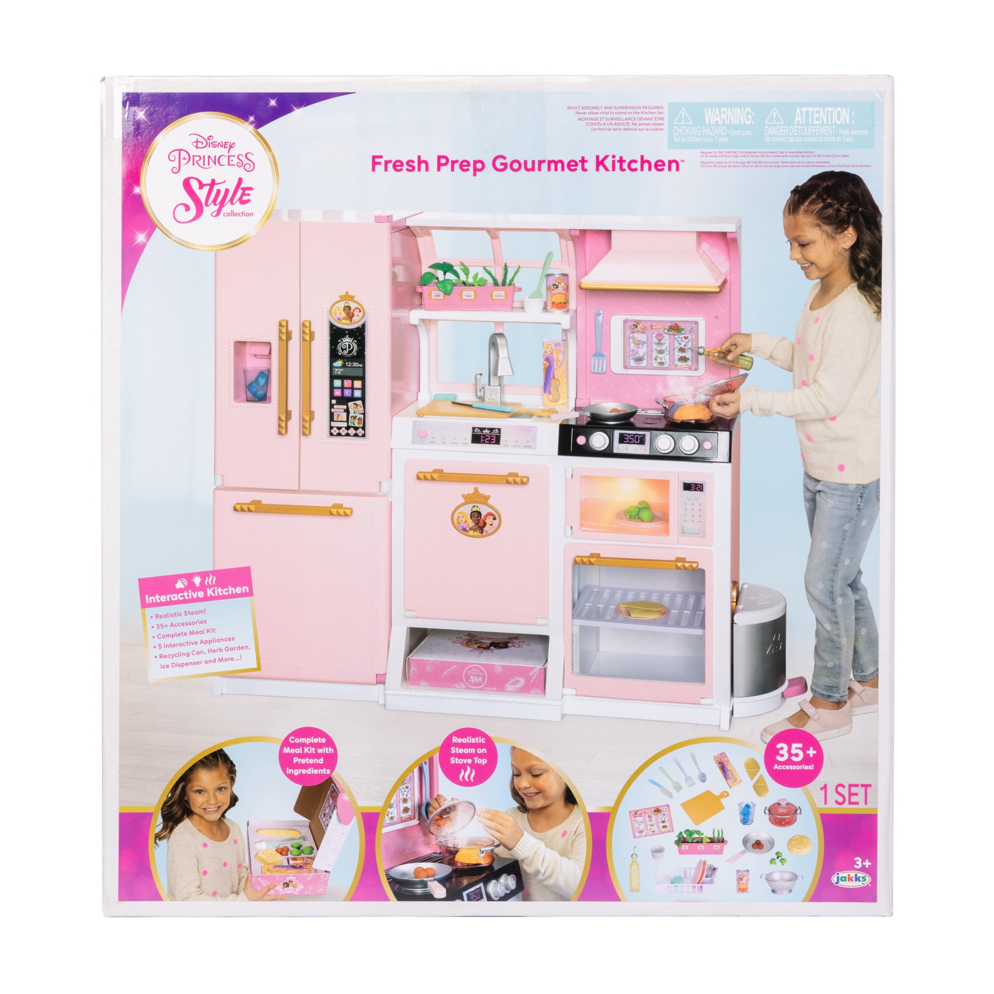 Disney Princess Style Collection Fresh Prep Gourmet Kitchen Child 3 to 6 Years, Pink - Image 2