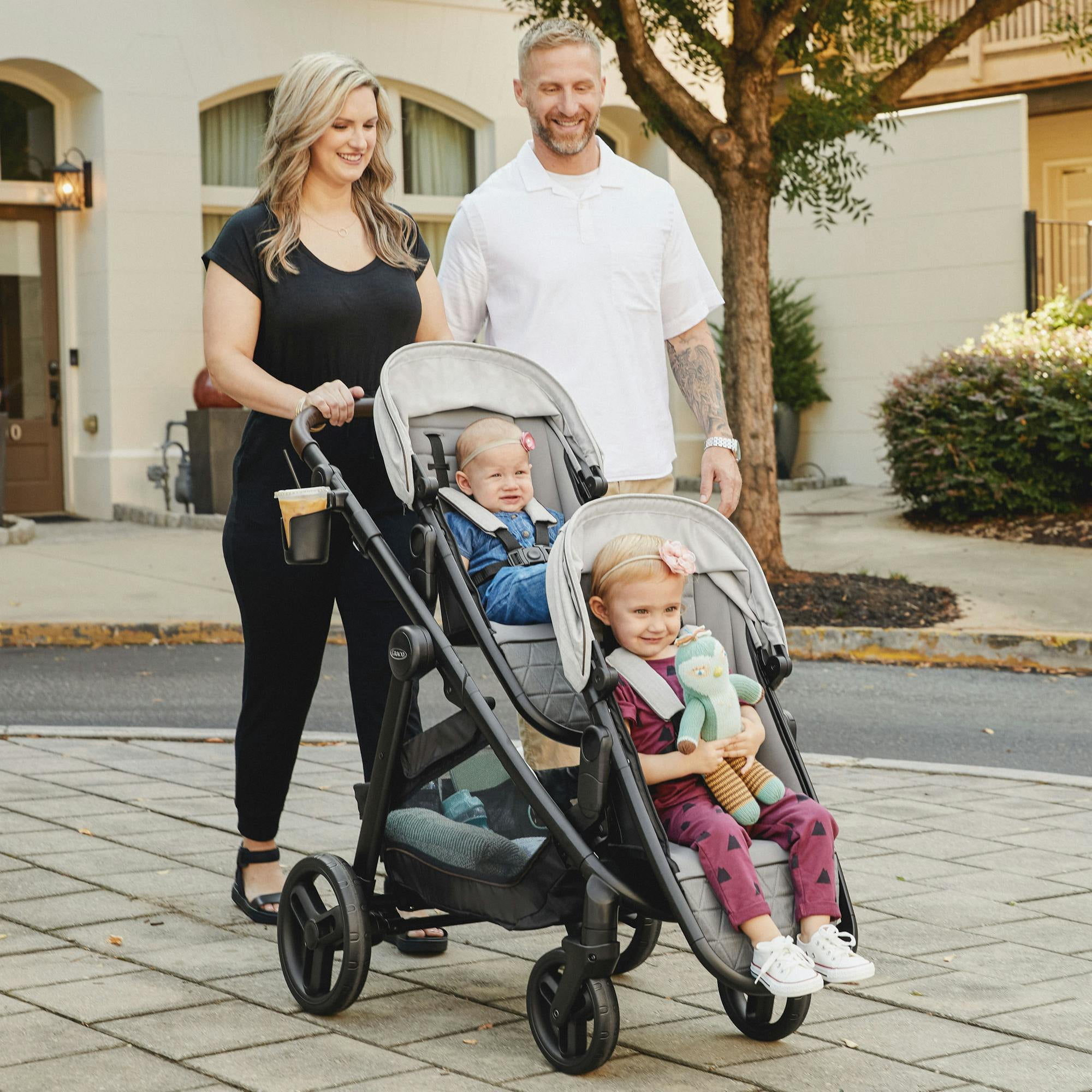 Graco Premier Modes Nest2Grow Stroller Second Seat, Midtown, Grey - Image 4