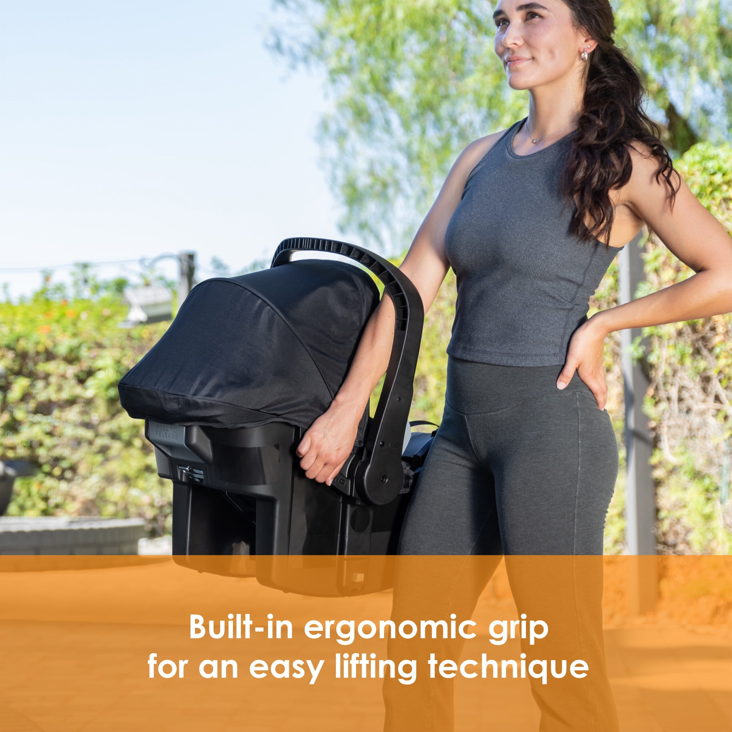 Baby Trend Venture 3-Wheel Stroller Travel System, Stellar Grey - Image 5