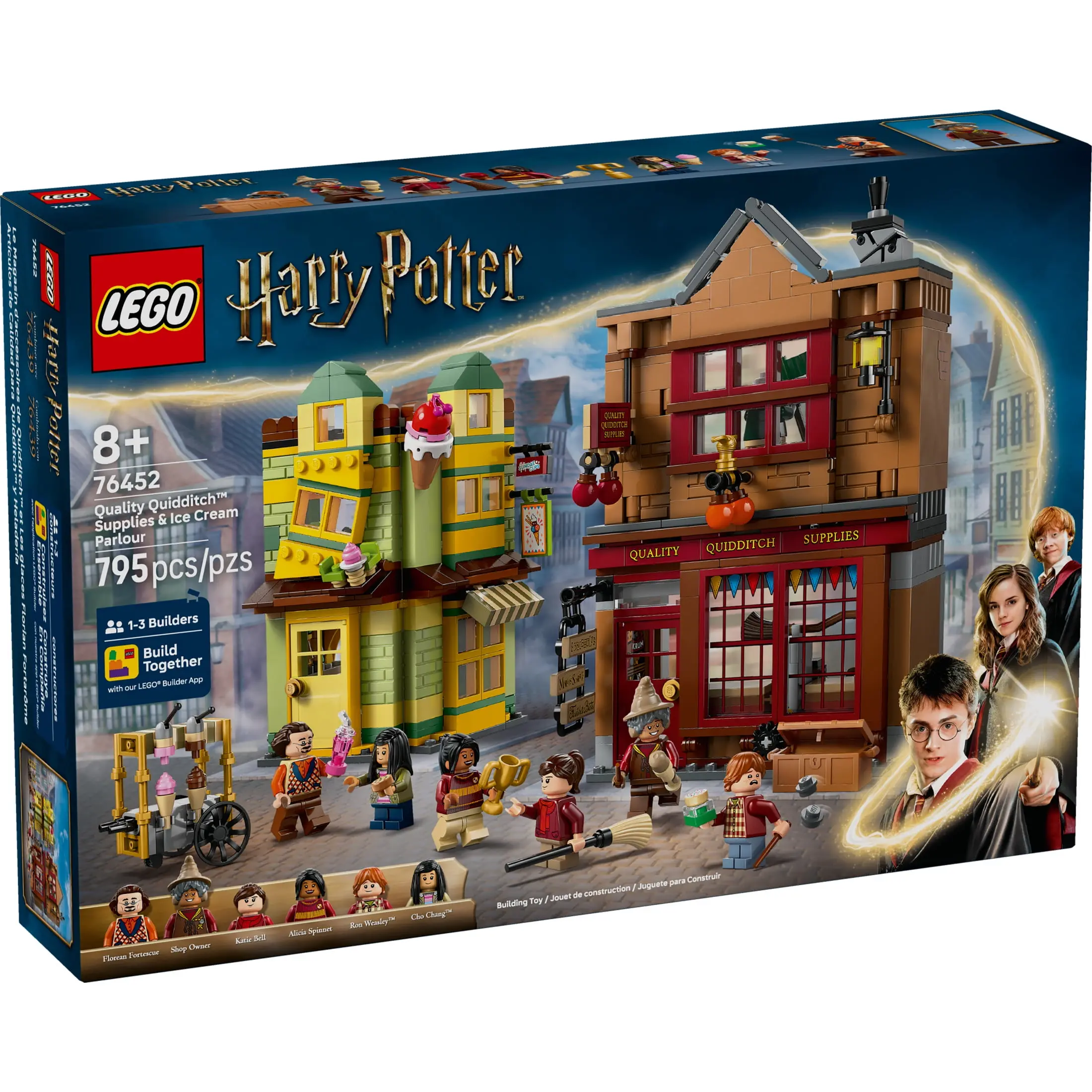 LEGO Harry Potter Quality Quidditch Supplies & Ice Cream Parlour - Kids Toy - Diagon Alley Building Set for Boys and Girls 8+ - Harry Potter Collectible - Gift Idea for Birthdays - 76452 - Image 2