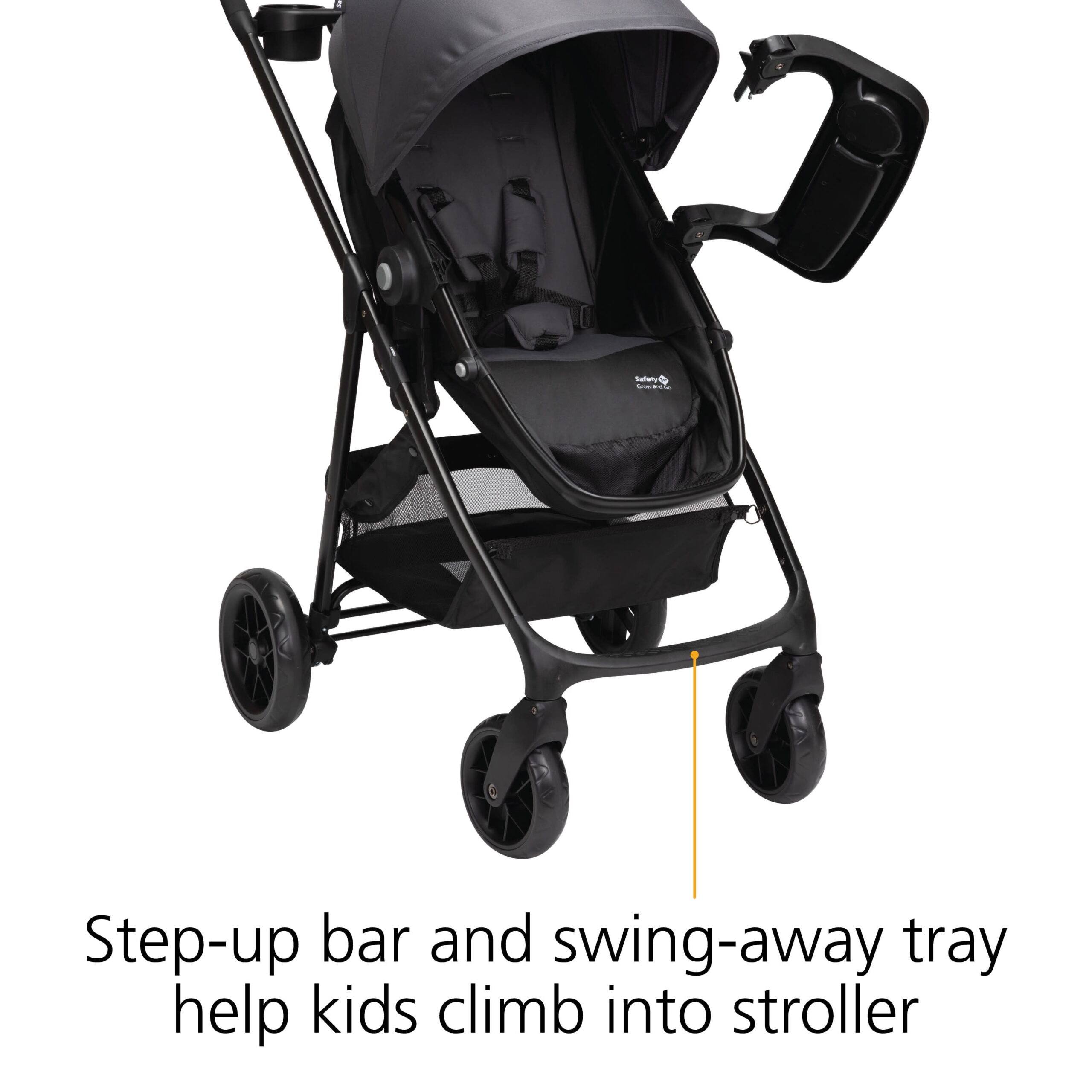 Safety 1st Grow and Go Sprint Modular Travel System Stroller with Rear-Facing Infant Car Seat, Alloy - Image 4