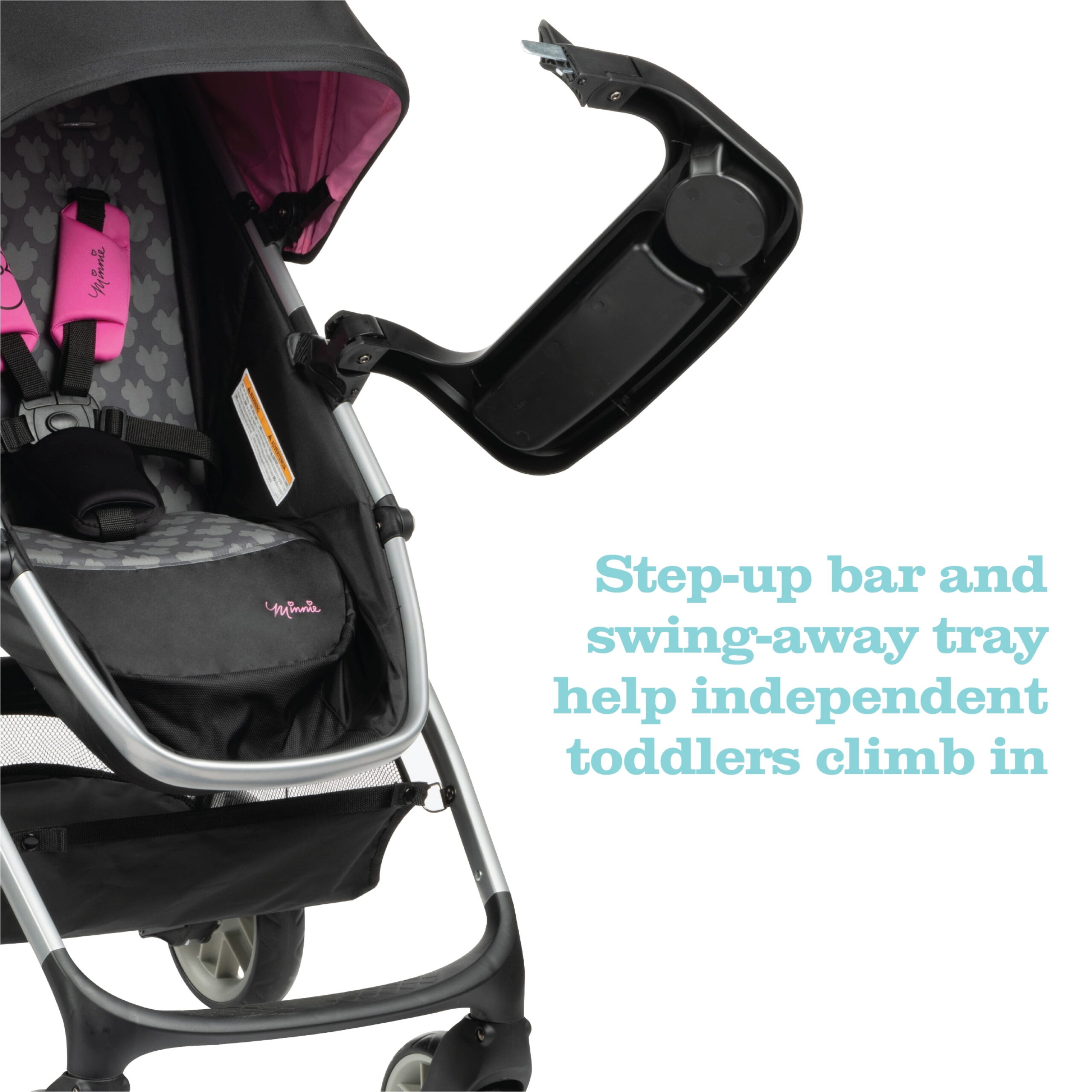 Disney Baby Minnie Mouse Grow and Go Modular Travel System, Simply Minnie, Toddler, Unisex - Image 3