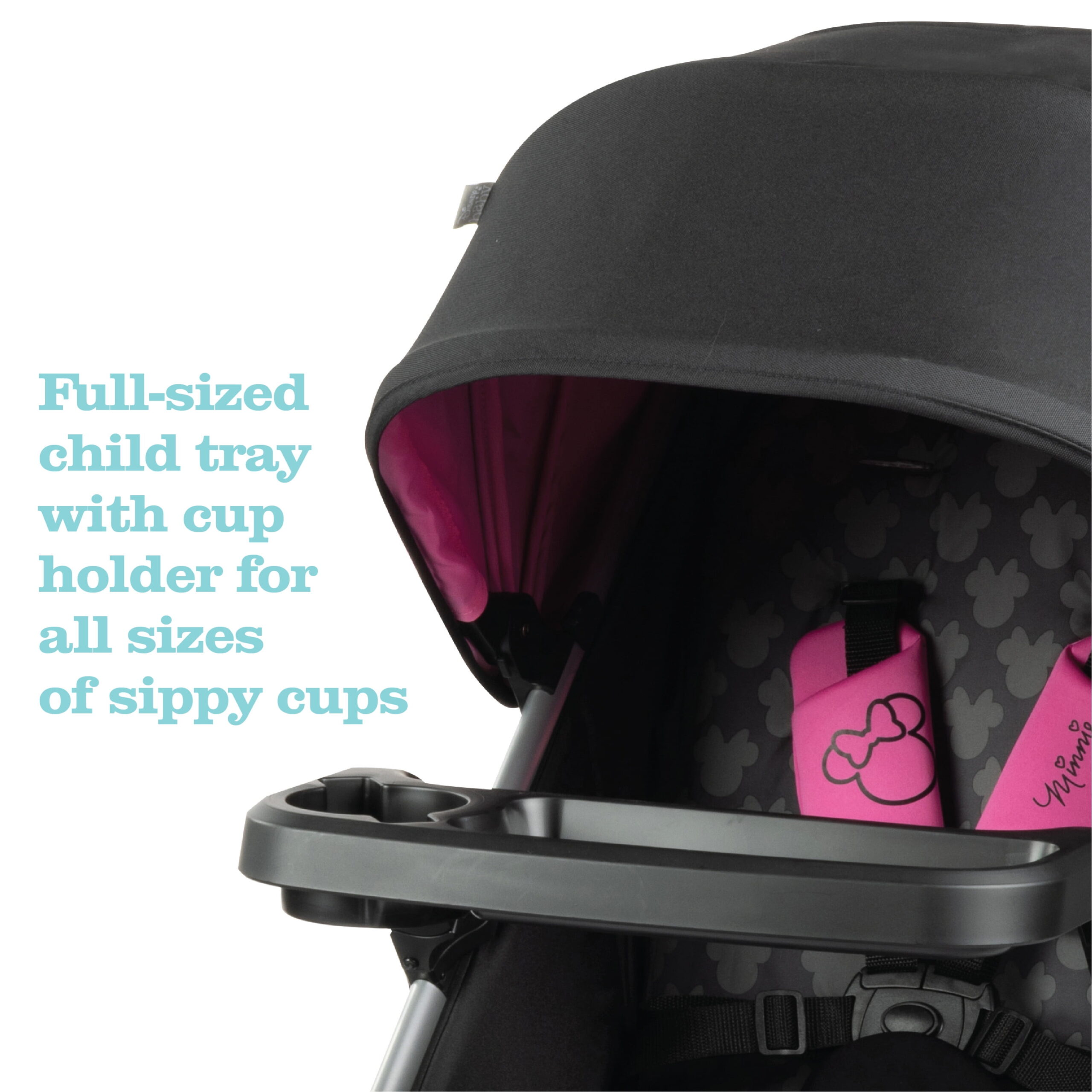 Disney Baby Minnie Mouse Grow and Go Modular Travel System, Simply Minnie, Toddler, Unisex - Image 2