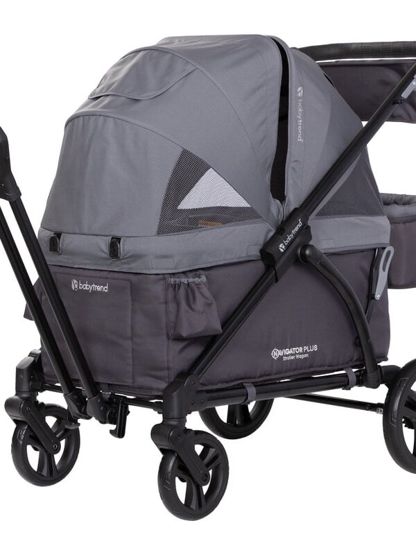 Baby Trend Navigator Plus 2-in-1 Stroller Wagon, Dash Midnight Black