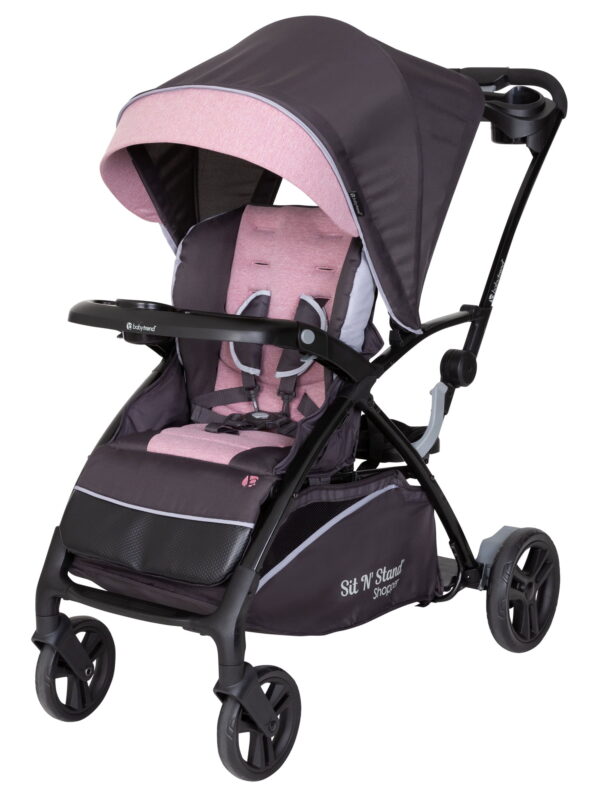 Baby Trend Sit N' Stand 5-in-1 Shopper Stroller, Cassis Pink