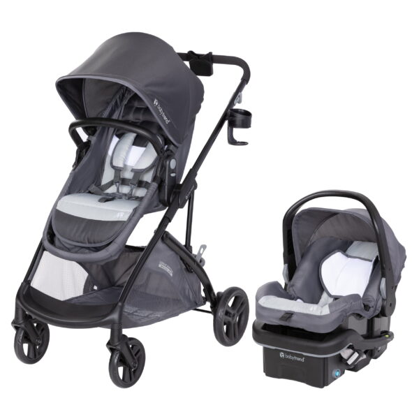 Baby Trend Sonar Switch 6-in-1 Modular Travel System with (with EZ-Lift™ PLUS), Desert Cloud, Grey
