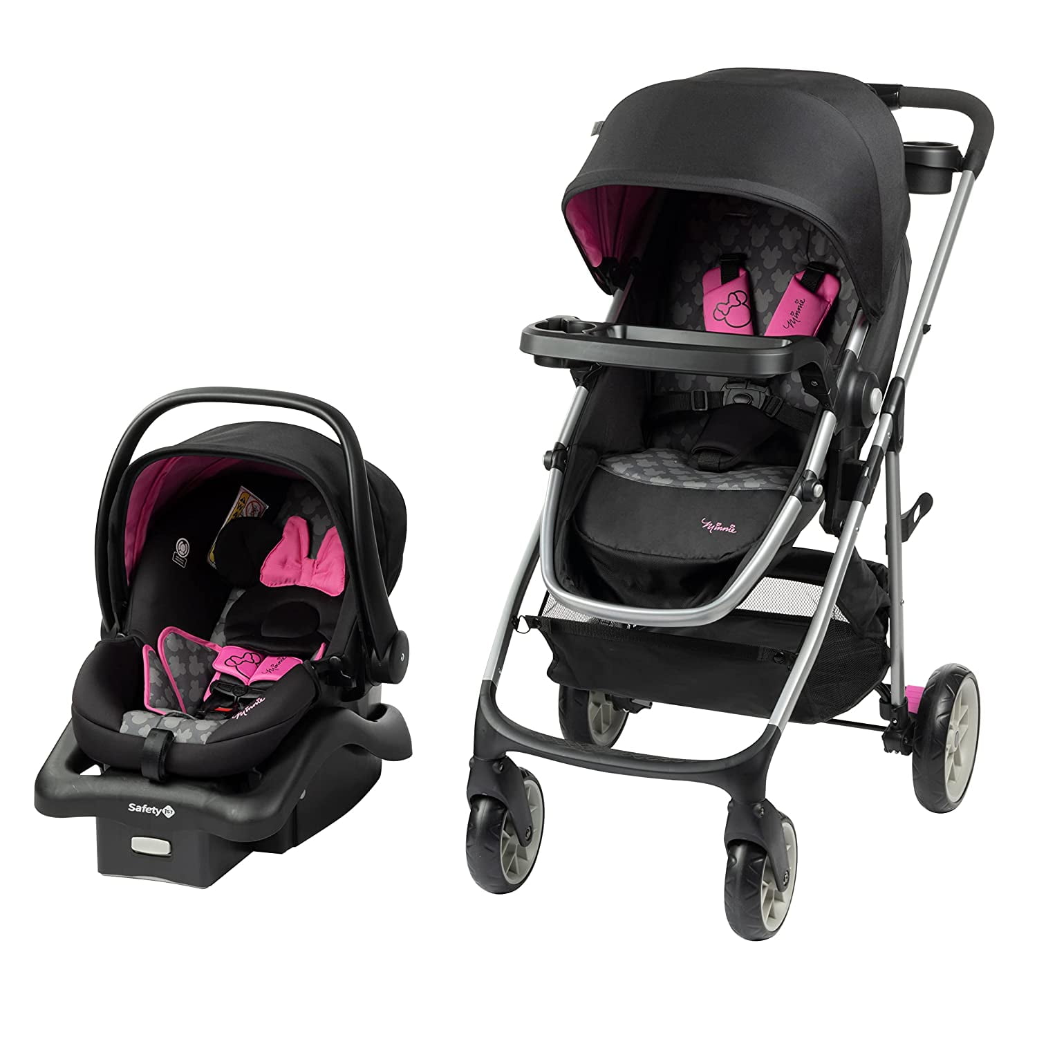Disney Baby Minnie Mouse Grow and Go Modular Travel System, Simply Minnie, Toddler, Unisex