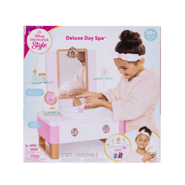 Disney Princess Style Collection Deluxe Day Spa with 20  Accessories Child Age 3 Years