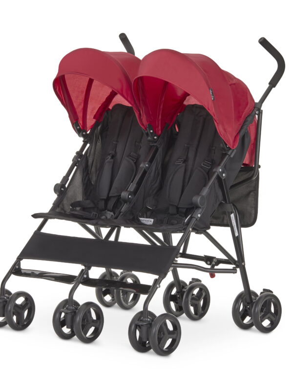 Dream On Me Twin Venture Umbrella Stroller, Red