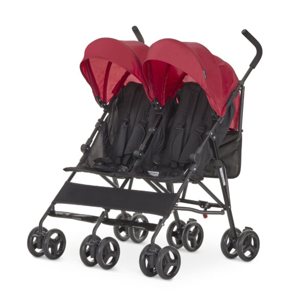 Dream On Me Twin Venture Umbrella Stroller, Red