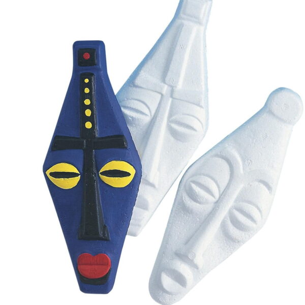 EduCraft® African Mask Plaques Craft Kit (Pack of 24)