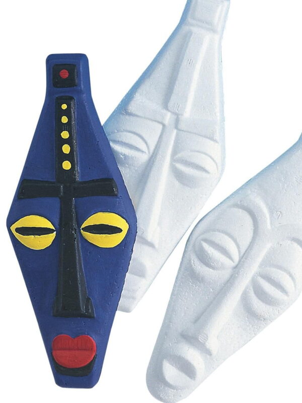 EduCraft® African Mask Plaques Craft Kit (Pack of 24)