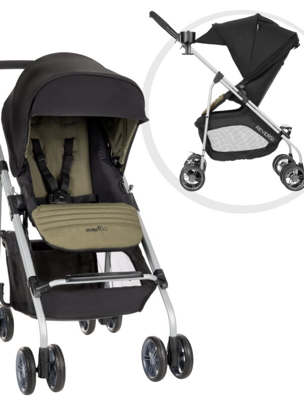 Evenflo Reversi Lightweight Reversible Stroller, Leonis Green, Unisex