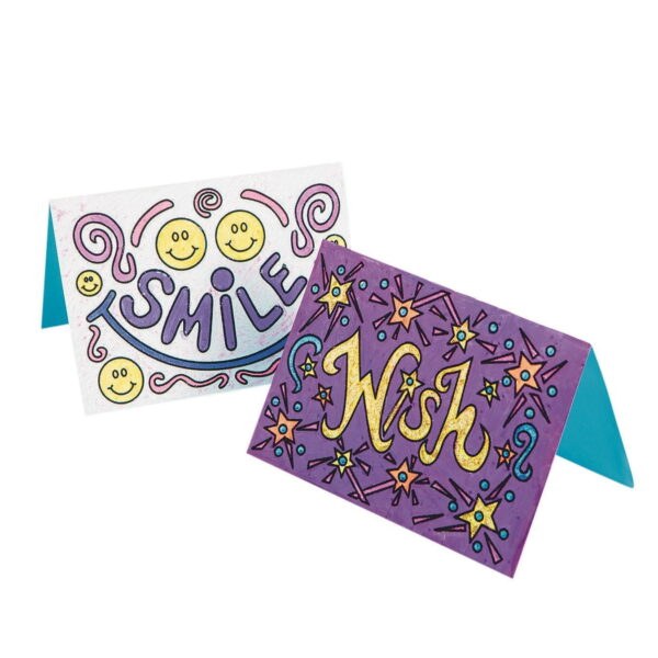 Good Vibes Velvet Art Cards Craft Kit (Pack of 48)