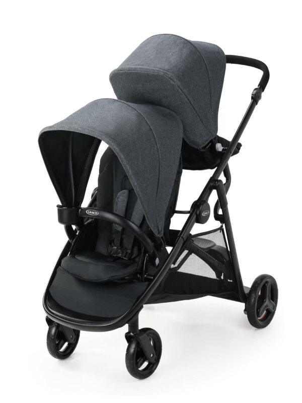 Graco Ready2Grow 2.0 Double Stroller, Black