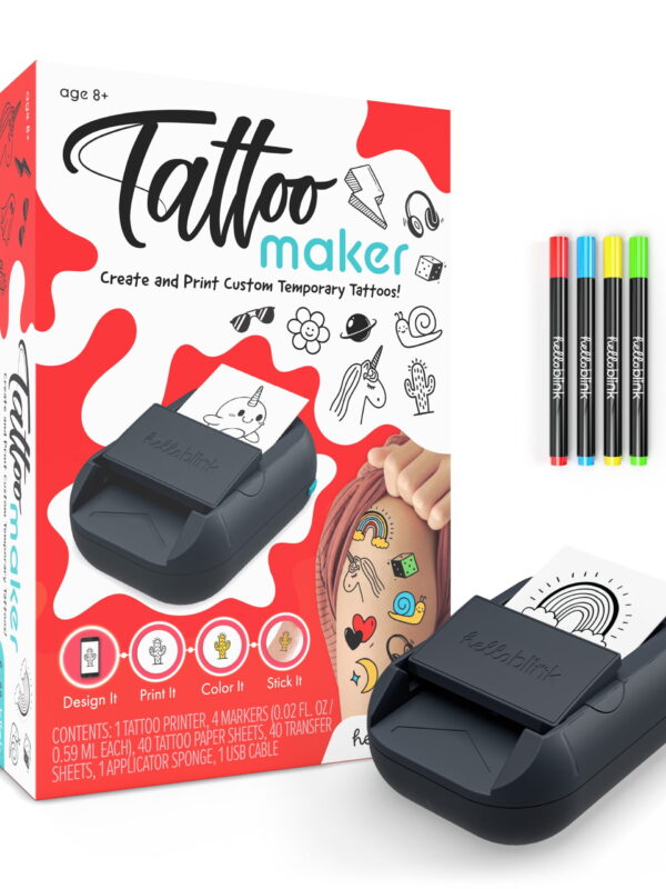 Hello Blink Tattoo Maker Temporary Body Art for Kids Ages 8+