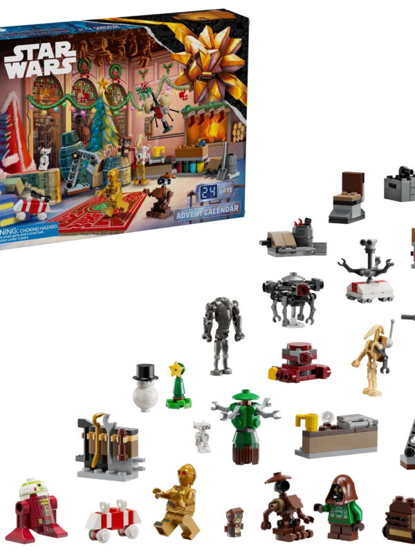 LEGO Star Wars Advent Calendar 2025 Kids Toy - Holiday Countdown Playset with 24 Toys for Boys & Girls, Ages 6+ - Includes C-3PO & BB-8 Minifigures - Star Wars Gift Idea for Christmas - 75418