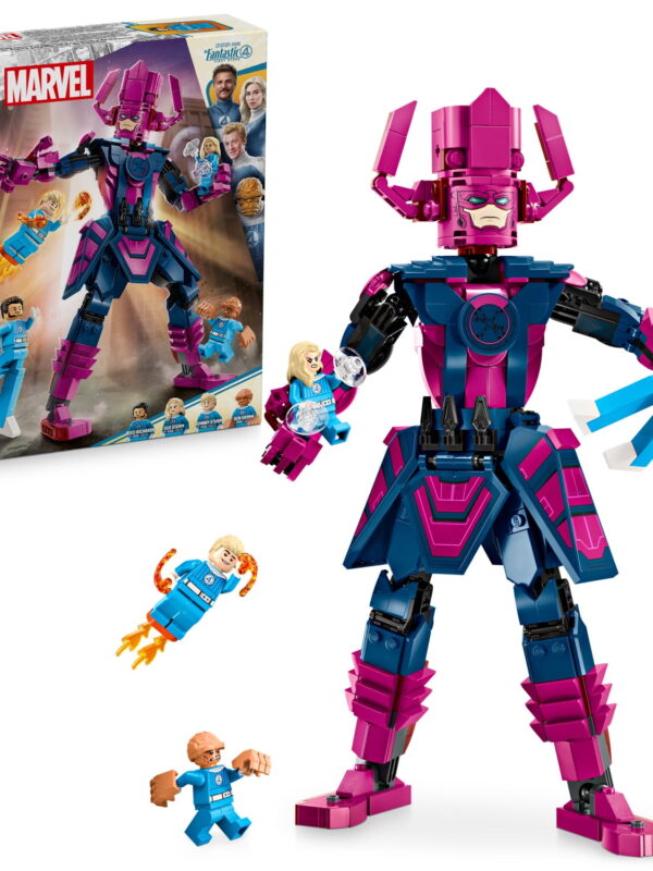 LEGO Marvel Fantastic Four vs. Galactus Construction Figure - Super Hero Building Toy - 4 Minifigures, Including The Thing, Invisible Woman and Human Torch - Gift for Kids, Boys and Girls, 9+ 76316