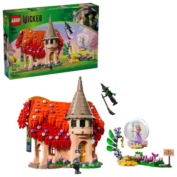 LEGO Wicked Glinda & Elphaba Visit Munchkinland Building Toy - Toy Figures & Playset for Kids, Girls & Boys, Ages 9+ - Gift for Christmas Fun Pretend Play Set for Wicked Fans - 75690