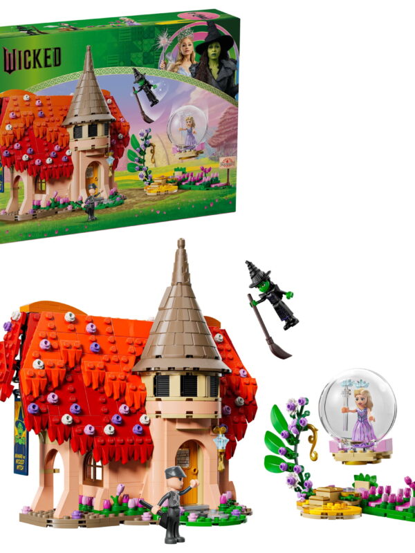 LEGO Wicked Glinda & Elphaba Visit Munchkinland Building Toy - Toy Figures & Playset for Kids, Girls & Boys, Ages 9+ - Gift for Christmas Fun Pretend Play Set for Wicked Fans - 75690