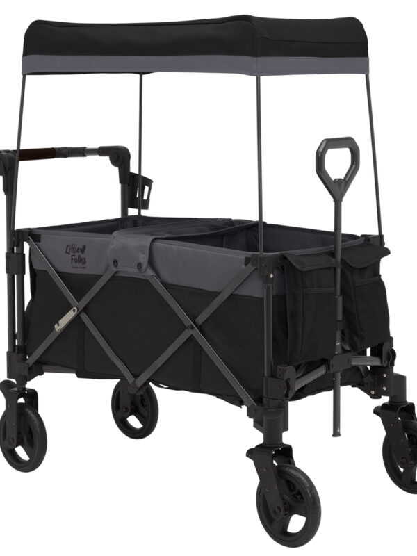 Little Folks by Delta Children City Wagon Cruiser Stroller, Black