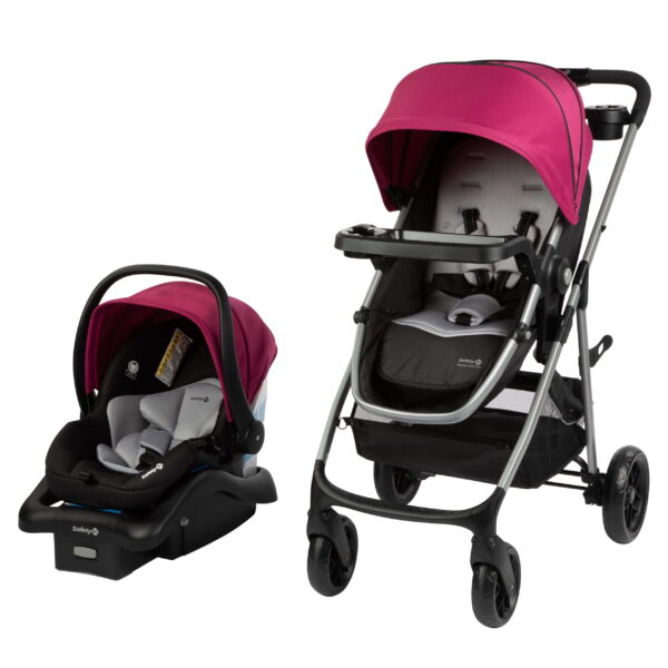 Safety 1st Grow and Go Flex 8-in-1 Modular Travel System, Orchid Bloom, Toddler, Unisex