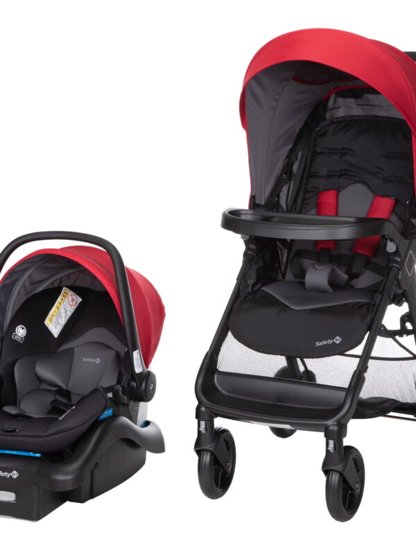 Safety 1st Smooth Ride Travel System Stroller and Infant Car Seat, Black Cherry, Toddler, Unisex
