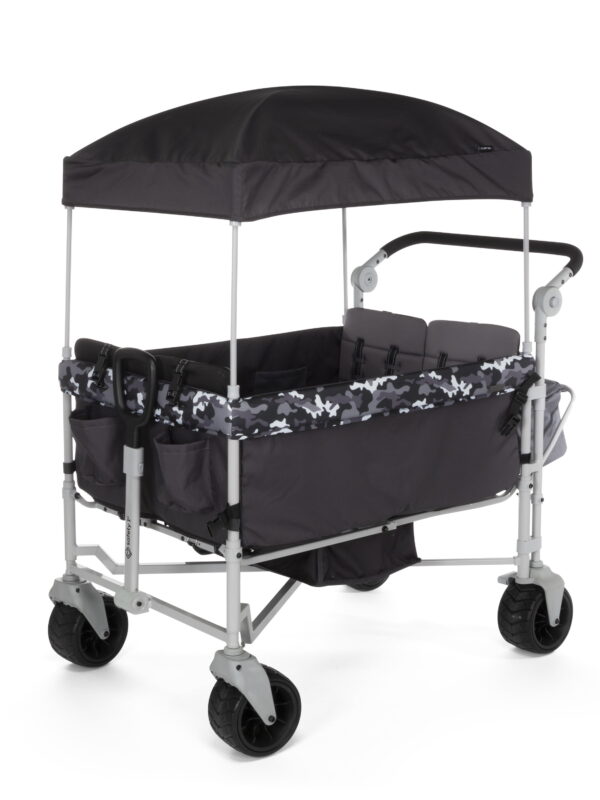 Safety 1st Summit Sprint Quad Wagon Stroller 4 Passenger, Charcoal Camo, Toddler, Unisex