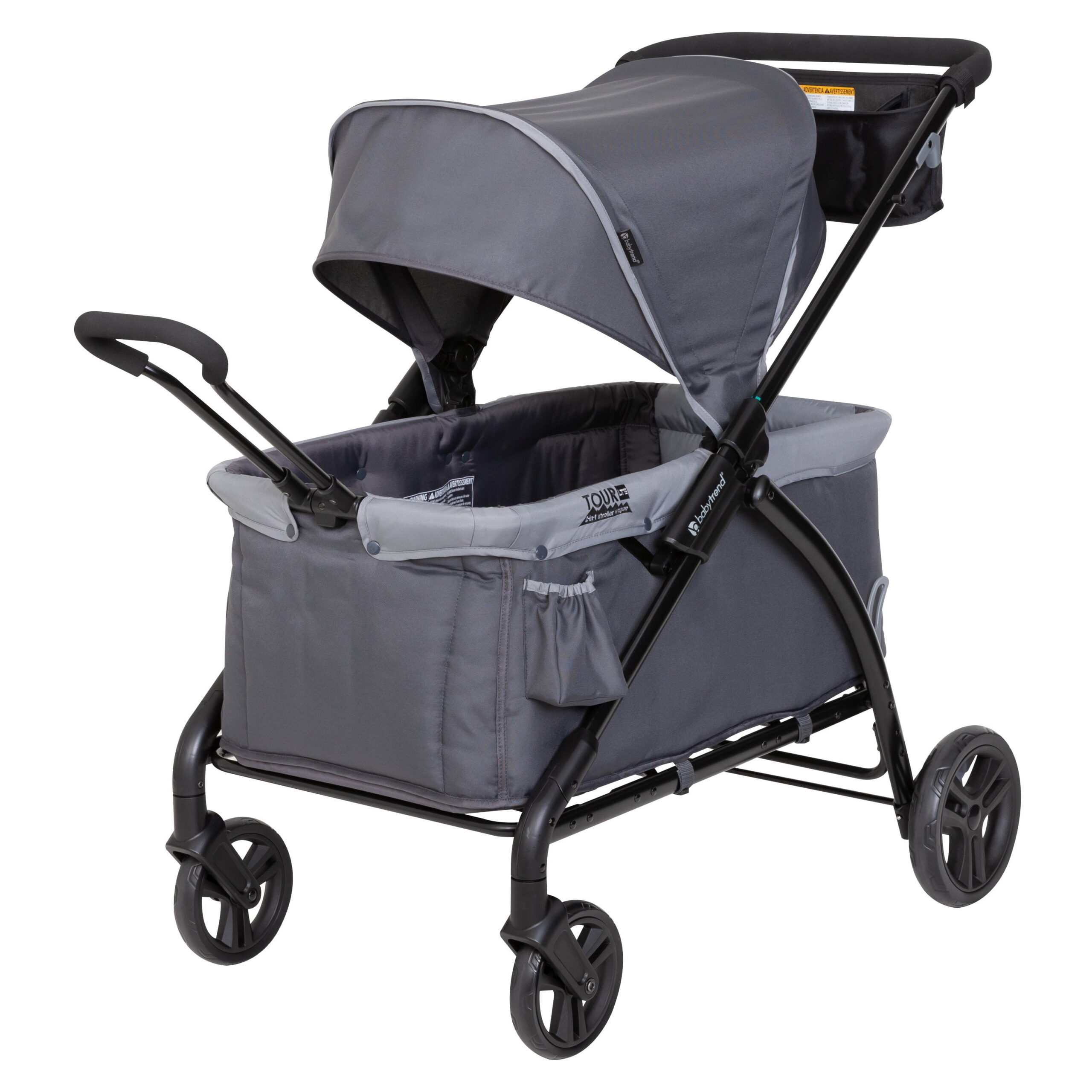 Baby Trend Tour LTE 2-in-1 Stroller Wagon - Desert Grey - Image 2