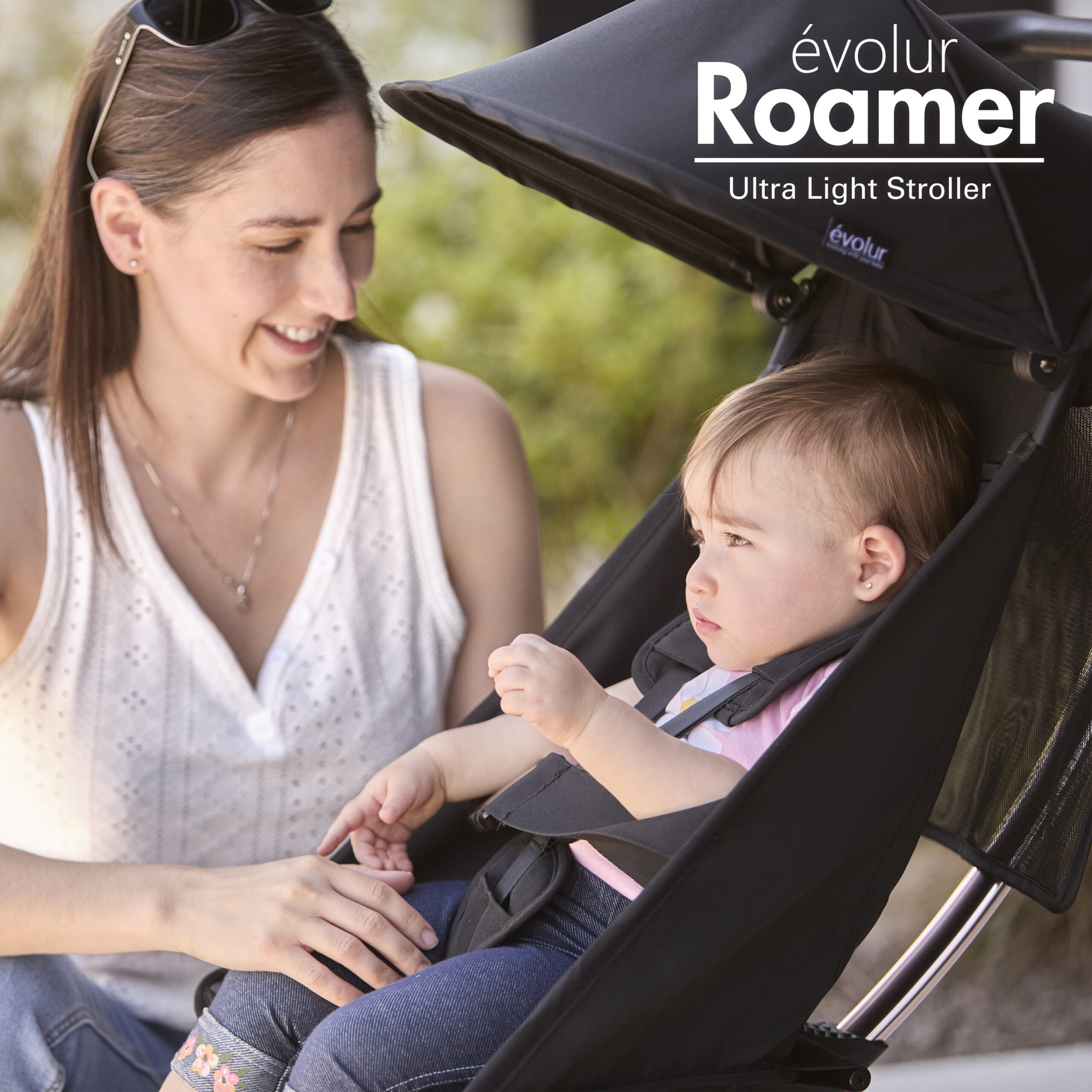 Evolur Roamer Ultra Light Stroller, Gold Black - Image 3