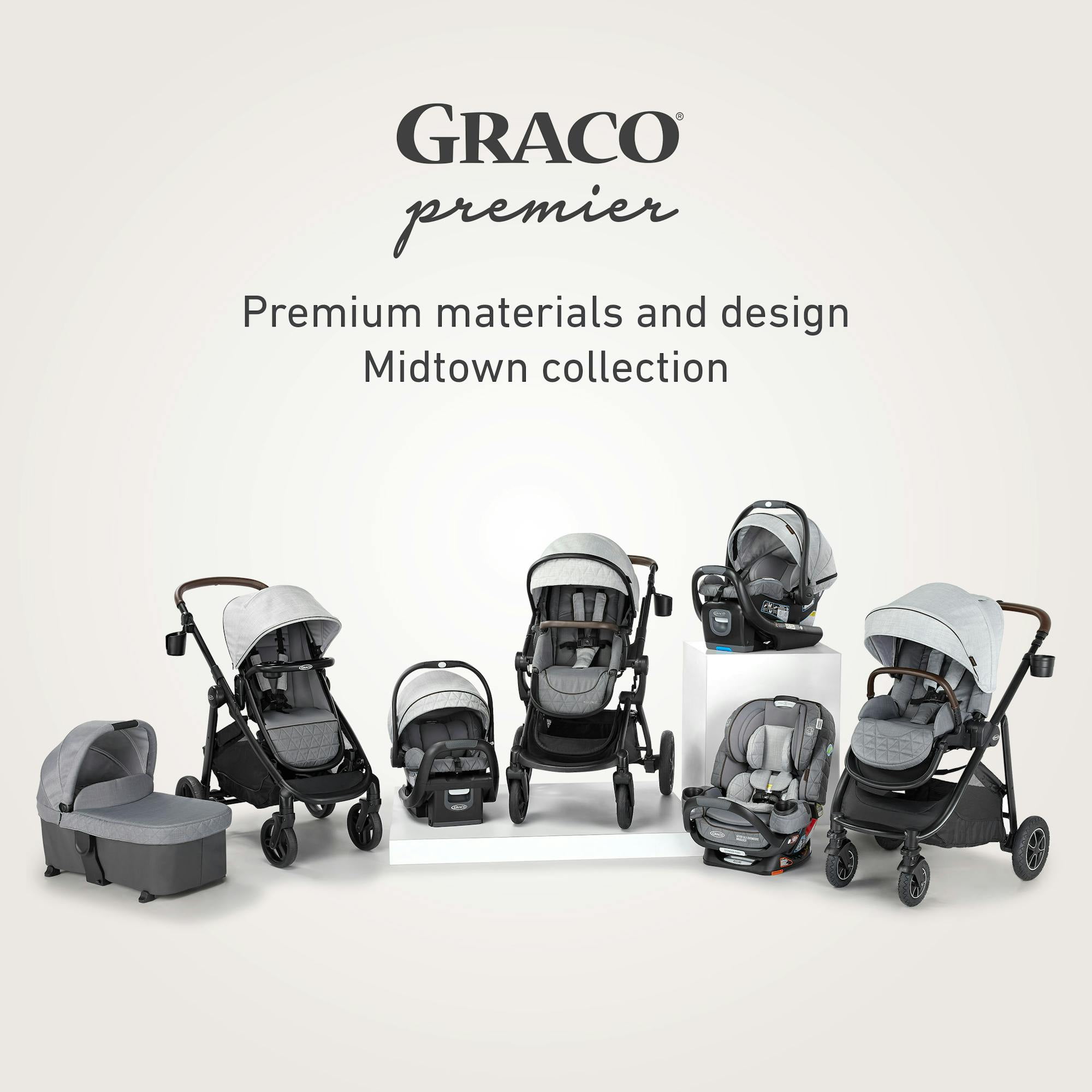 Graco Premier Modes Nest2Grow Stroller Second Seat, Midtown, Grey - Image 2