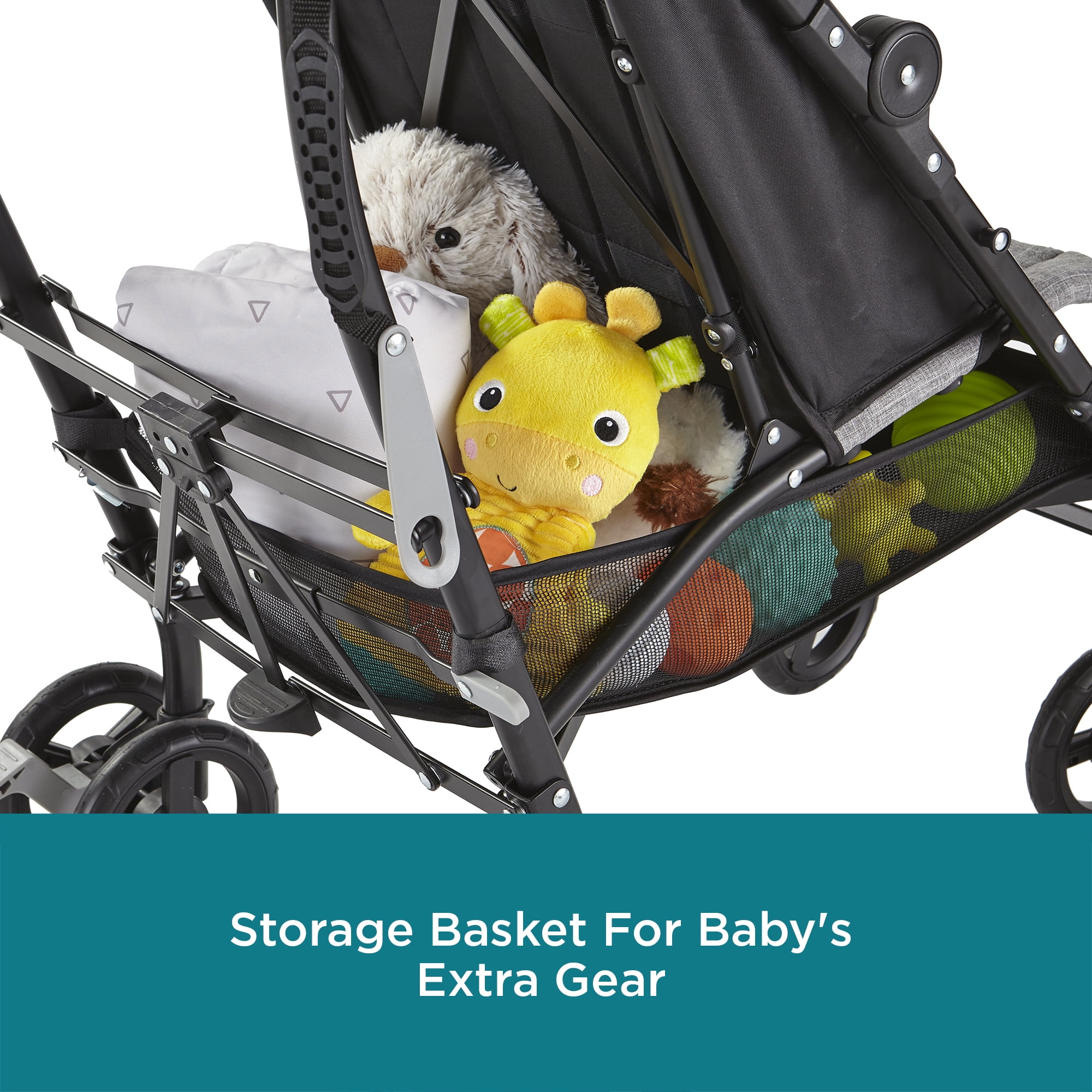 Contours MaxLite Deluxe Lightweight Grey Umbrella Stroller - Image 5