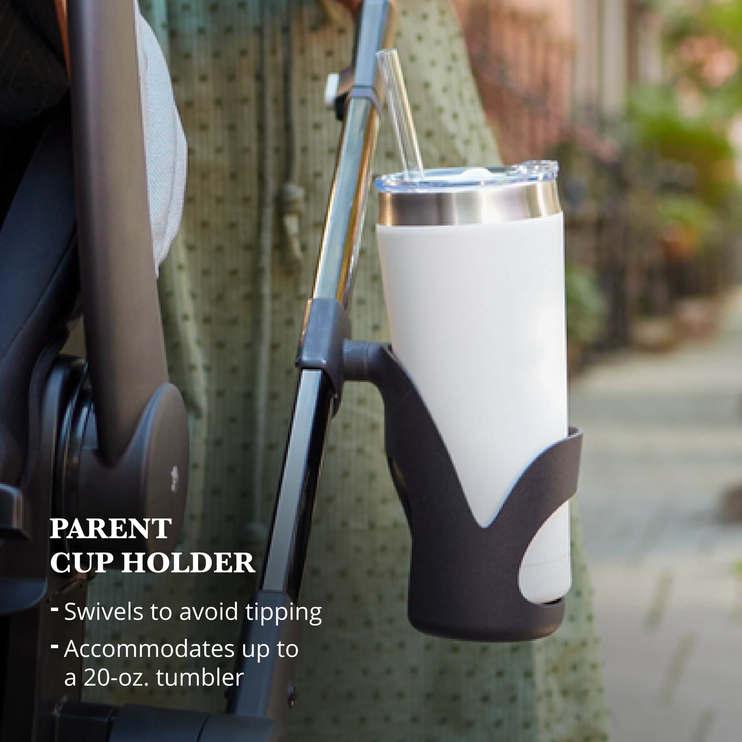 Monbebe 360 Rotating Modular Travel System Stroller with Rear-Facing Infant Car Seat, Castlepoint, Infant & Toddler, Unisex - Image 4