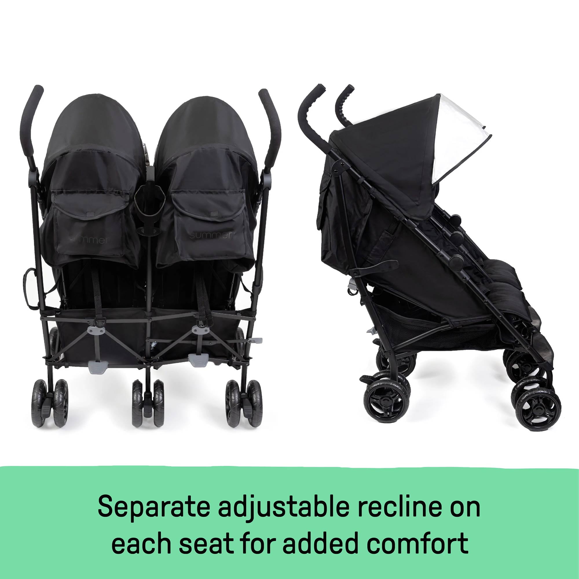 Summer™ by Ingenuity™ 3Dlite™ Double Convenience Stroller - Image 6