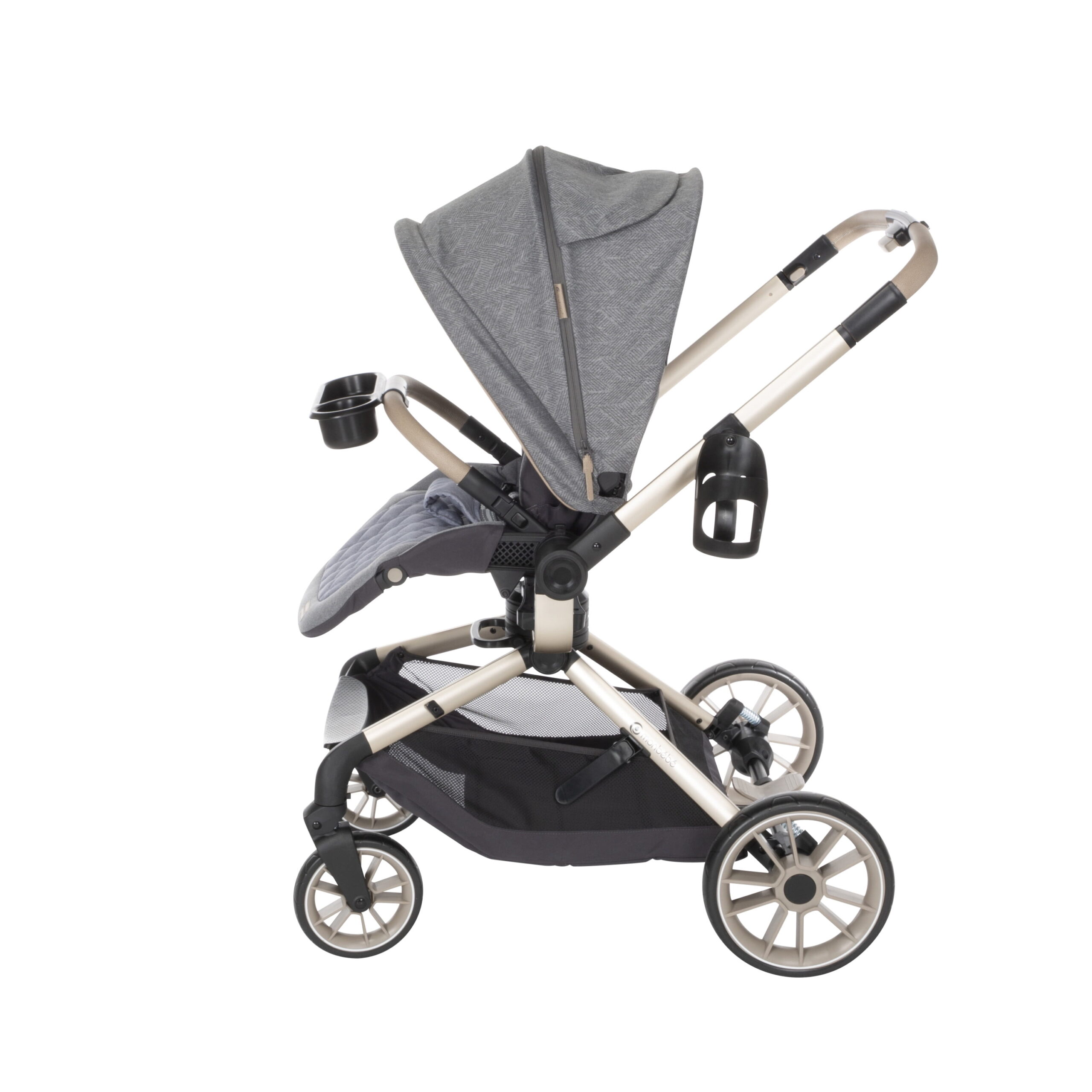 Monbebe 360 Rotating Modular Travel System Stroller with Rear-Facing Infant Car Seat, Castlepoint, Infant & Toddler, Unisex - Image 5