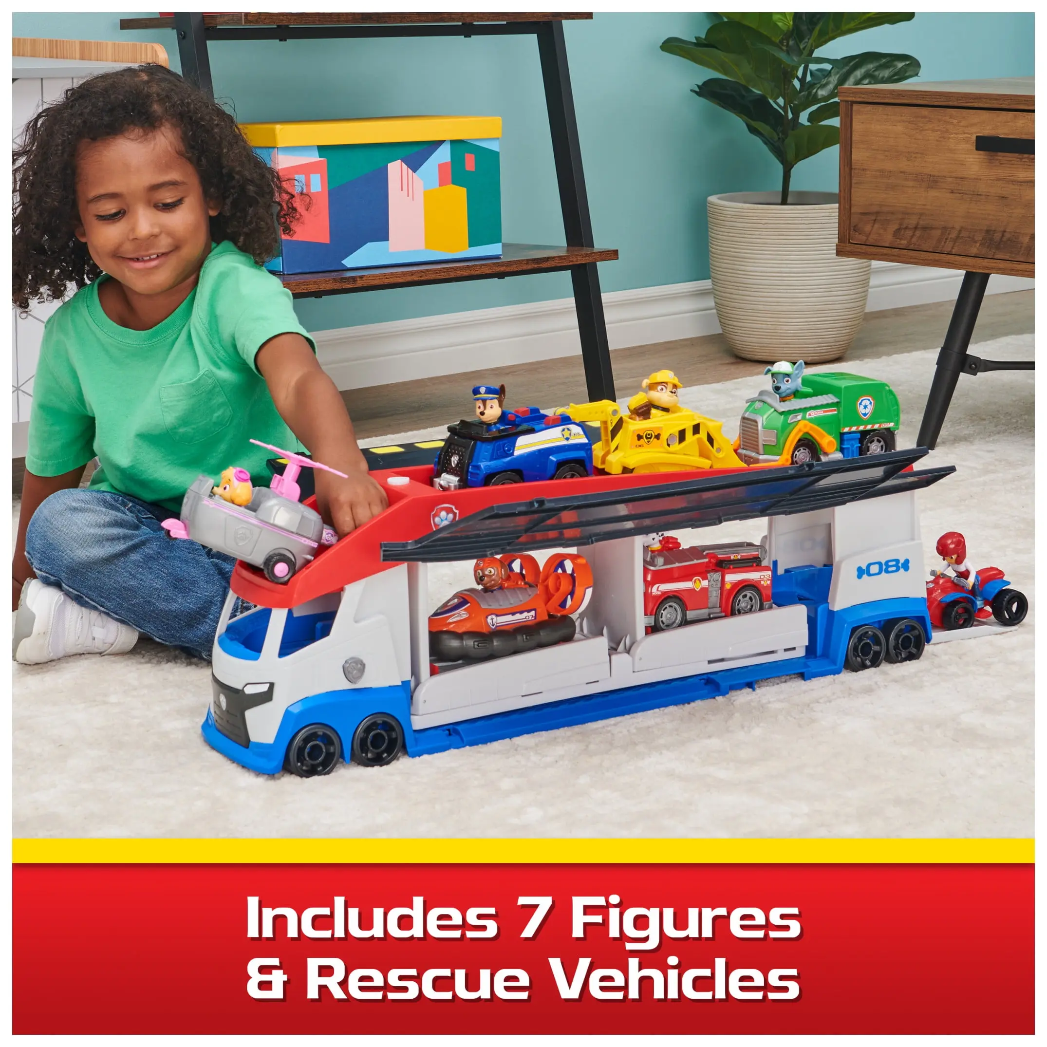 PAW Patrol, PAW Patroller Playset with 7 Figures and 7 Vehicles, for Kids Ages 3+, Toddler Toys - Image 3