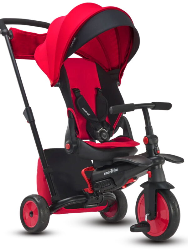 smarTrike STR7 6 in 1 Pushchair, Stroller, & Tricycle for 6-36 Months, Red