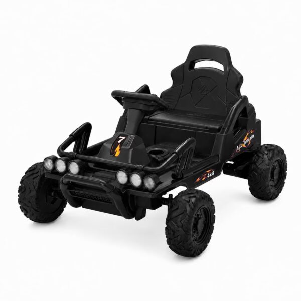 12V Ride On Car for Kids, 6 MPH Electric Vehicle with Dual Motors, 4-Wheel Battery Powered Car, Ages 3-6, Black