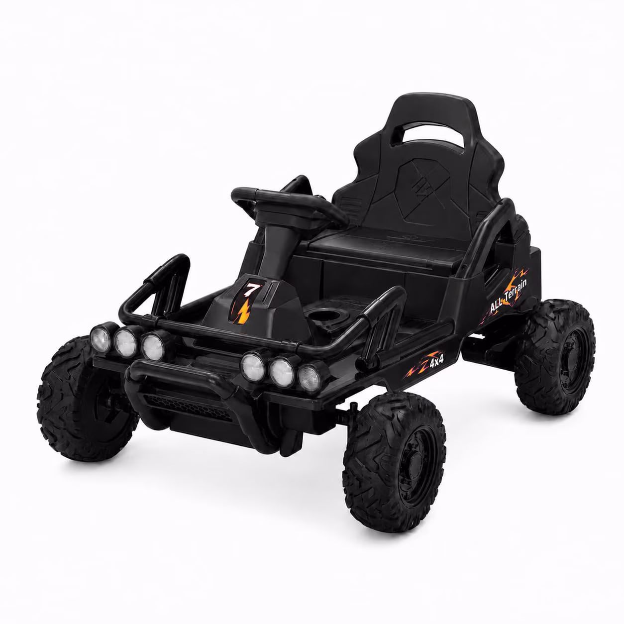 12V Ride On Car for Kids, 6 MPH Electric Vehicle with Dual Motors, 4-Wheel Battery Powered Car, Ages 3-6, Black