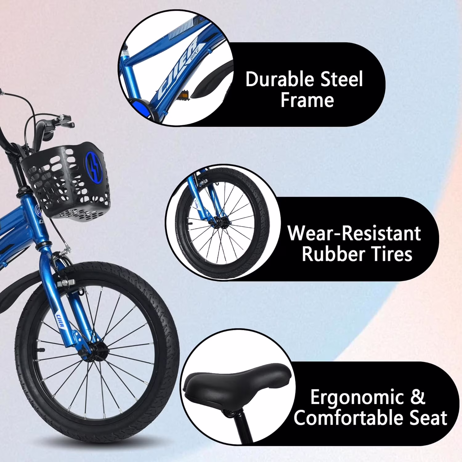 14" Kids Bikes for Girls and Boys, DEYGIA Kids' Bicycles with Training Wheels, Ages 3-5 Years - Image 5
