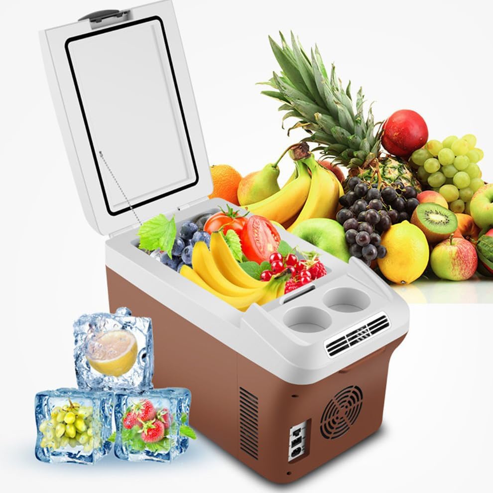 15L Car Electric Cooler and Warmer 12V/24V/110V, Hot Cold Portable Electric Cool Box Mini Fridge Quiet Camping Freezer Vehicle Truck RV Boat,Fast Cooling for Both Car And Home Use - Image 2