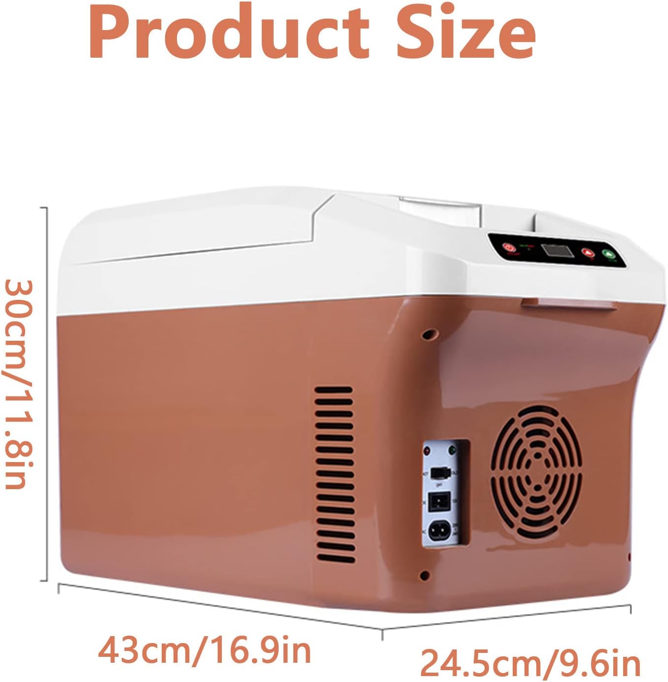 15L Car Electric Cooler and Warmer 12V/24V/110V, Hot Cold Portable Electric Cool Box Mini Fridge Quiet Camping Freezer Vehicle Truck RV Boat,Fast Cooling for Both Car And Home Use - Image 4
