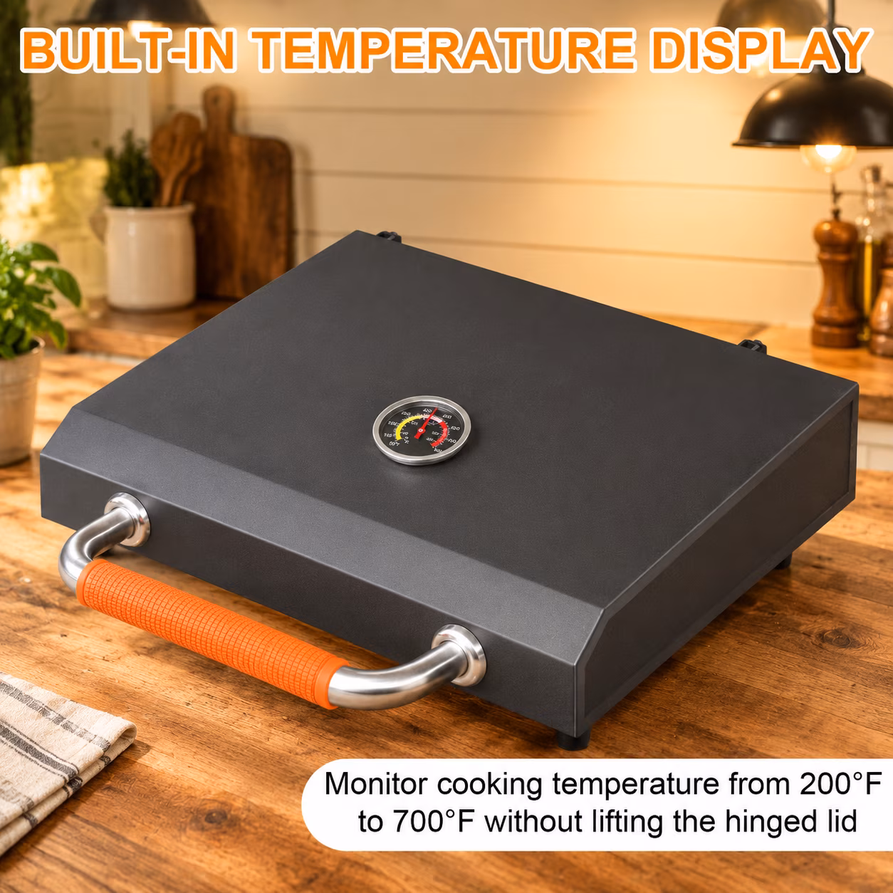 17 Inch Hinged Lid Griddle Hard Cover for Blackstone 17" Griddles - Image 3