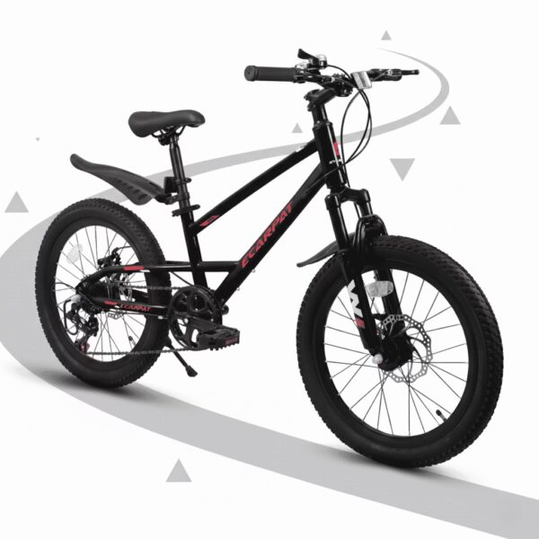 20 Inch Kids Bike for Boys and Girls Mountain Bike – 7-Speed Steel Frame MTB Bicycle with Disc Brakes, 20x2.125 Tires, Outdoor Riding for Ages 6