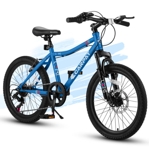 20-Inch Kids Mountain Bike, 7-Speed with Front Suspension and Disc Brake, Ages 6