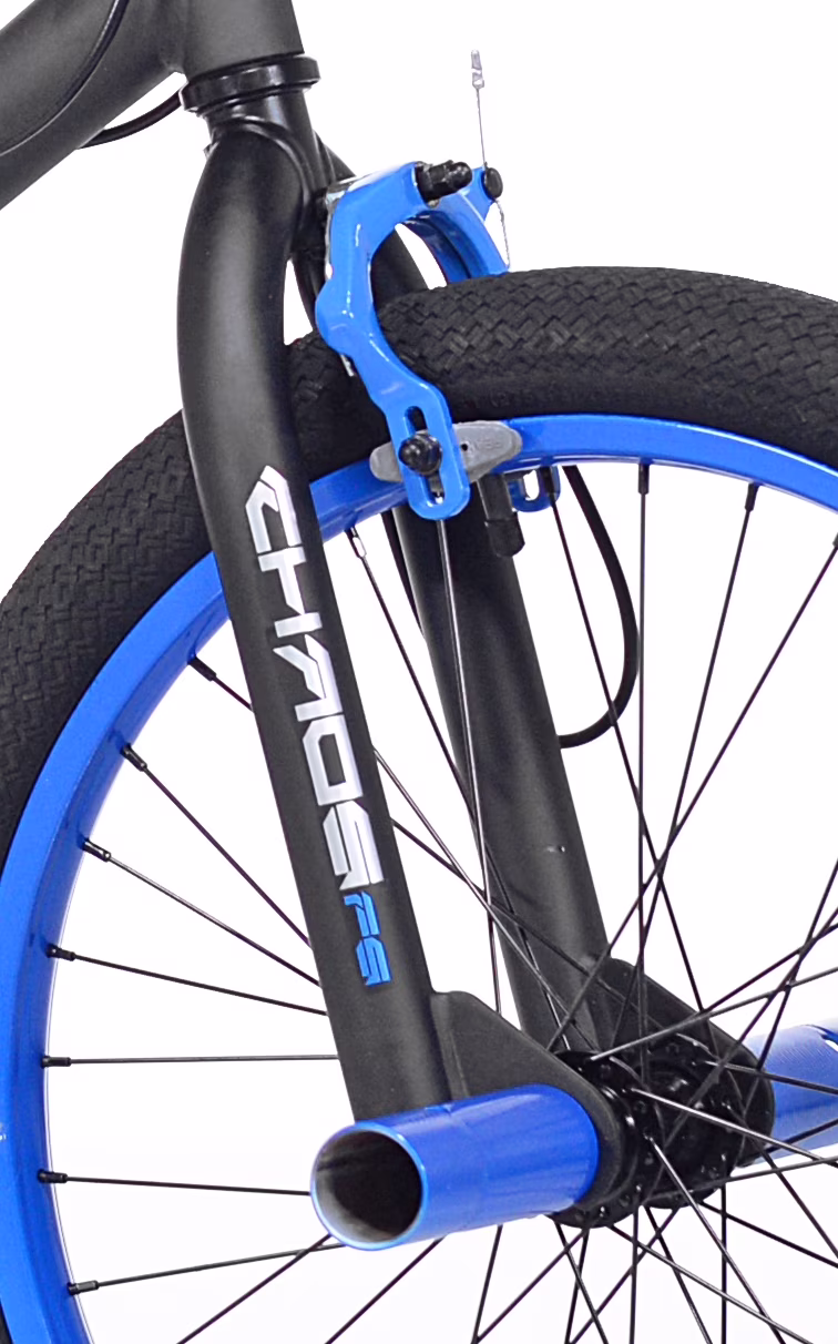 20" Kent Bicycle Chaos Boy's Child Bicycle, Matte Black and Blue - Image 2
