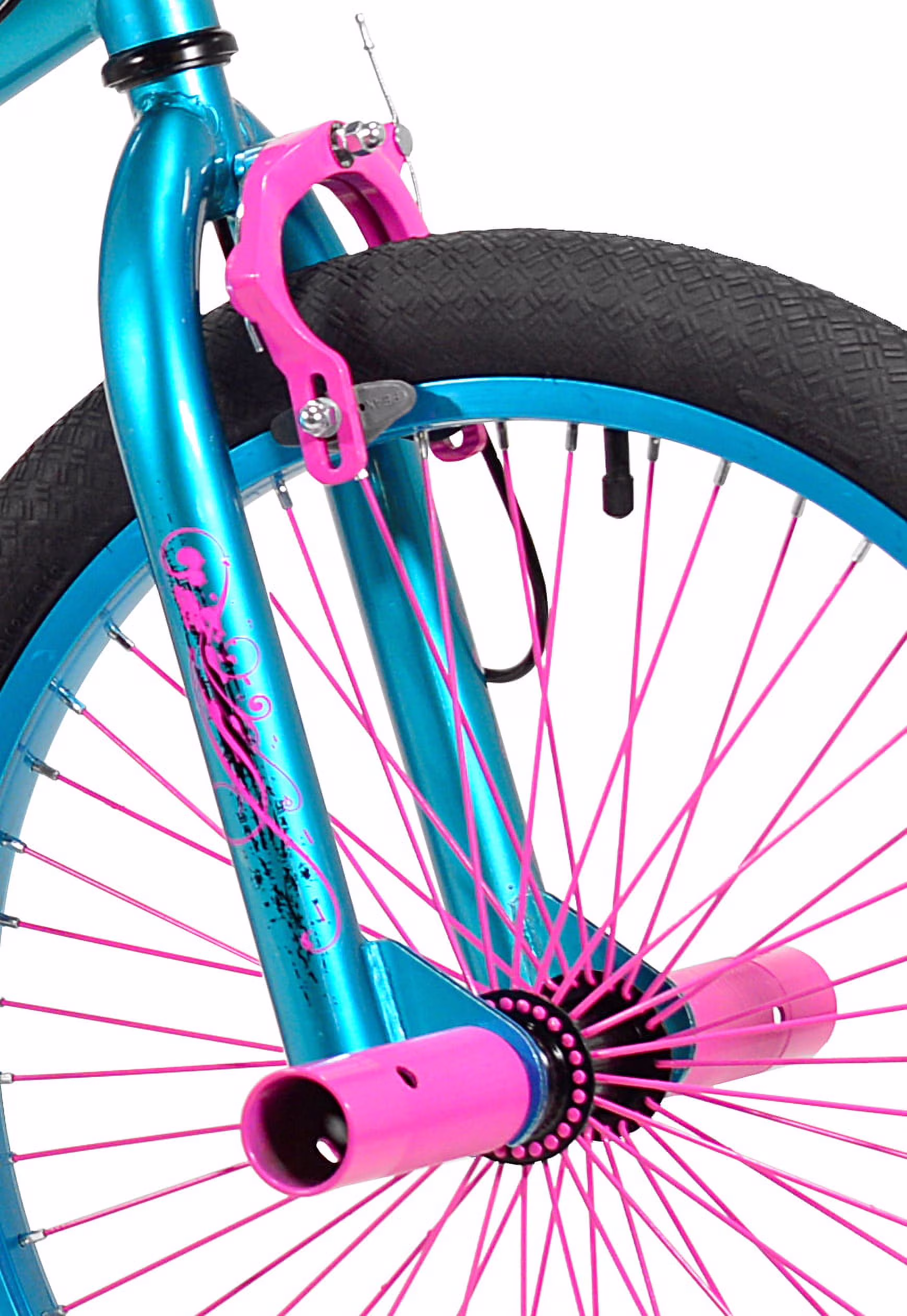 20" Kent Bicycles Trouble BMX Bicycle, Fits Riders 4'2"-5', Aqua/Pink, Child, Unisex - Image 5